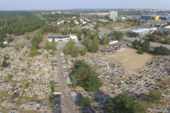 Bydgoszcz - cmentarz na ul. Wiślanej z drona - 2016
