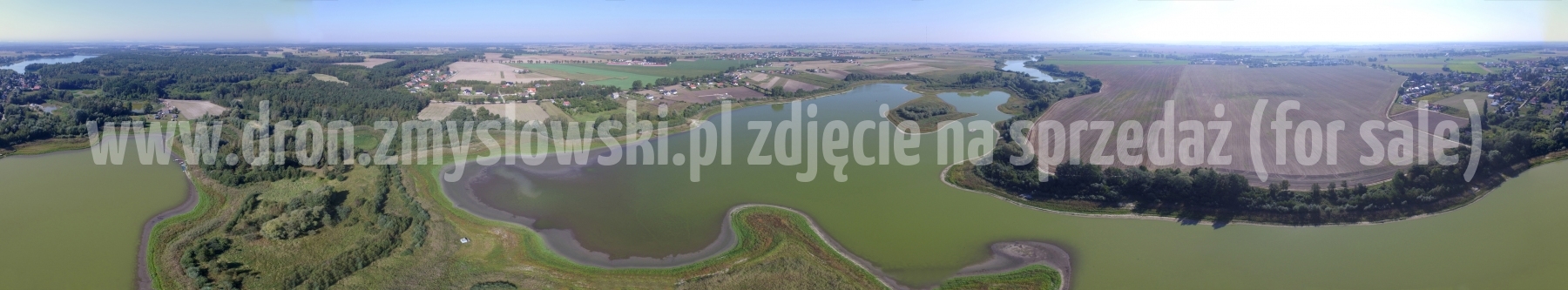 Dobrcz - jezioro Kusowskie z drona - 2016